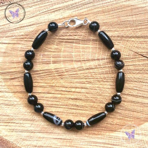 Sardonyx & Silver Bracelet